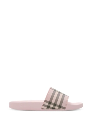 Burberry check slides - Pink