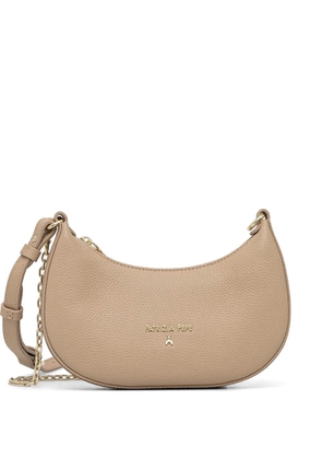 Patrizia Pepe embossed crossbody bag - Neutrals