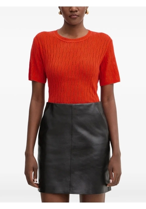 Patrizia Pepe cable-knit sweater - Red