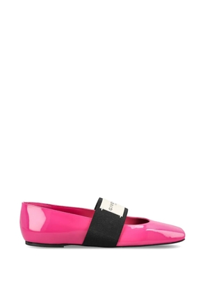 Givenchy Sliced strap-detail ballet flats - Pink