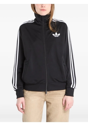 adidas three-stripe zip-up sweatshirt - Black