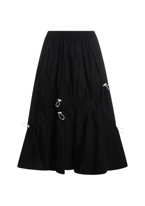 Moschino drawstring midi skirt - Black