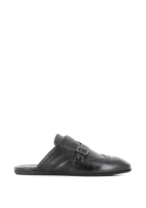 Officine Creative buckle detail brogue mules - Black