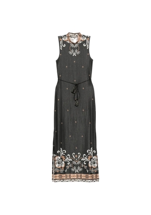 TWINSET floral print beaded dress - Black