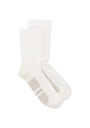 Rick Owens logo-print socks - White