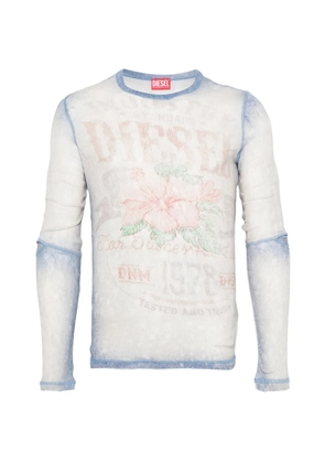 Diesel floral-print T-shirt - Neutrals