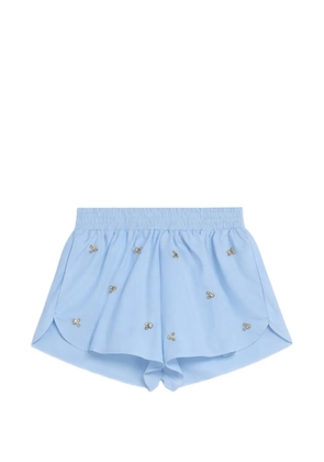 A Paper Kid embellished poplin shorts - Blue