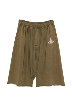Vivienne Westwood logo-patch track shorts - Green