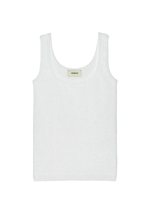 A Paper Kid ribbed tank top - White