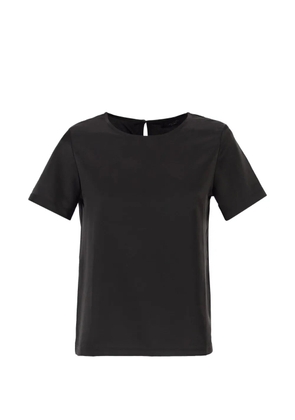 Weekend Max Mara contrasting texture T-shirt - Black