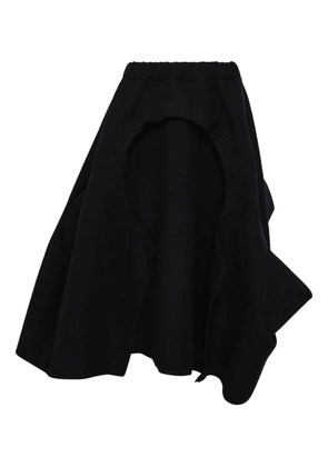 Comme Des Garçons asymmetric-hem midi skirt - Black