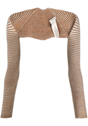 Isa Boulder Pupa ribbed sleeves - Neutrals
