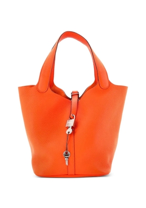 Hermès Pre-Owned Picotin Lock Bag Clemence MM bucket bag - Orange