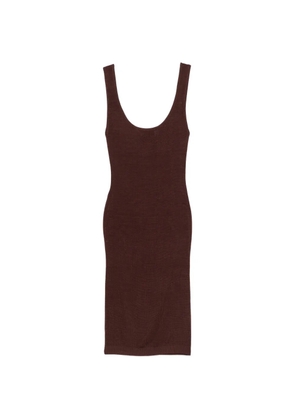 ENTIRE STUDIOS square-neck mini dress - Brown