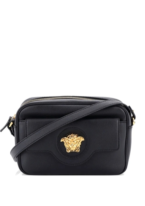 Versace Pre-Owned La Medusa Flap Pocket Camera Bag Leather Small crossbody bag - Black