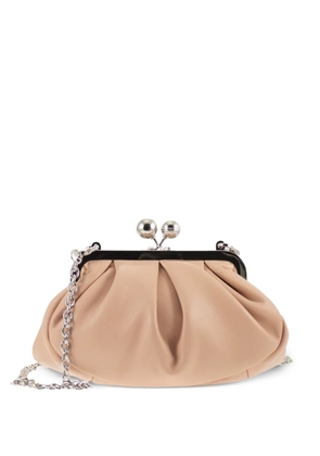 Weekend Max Mara small Pasticcino boule chain leather shoulder bag - Pink