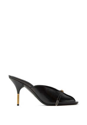 Versace Nyx leather mules 80 mm - Black