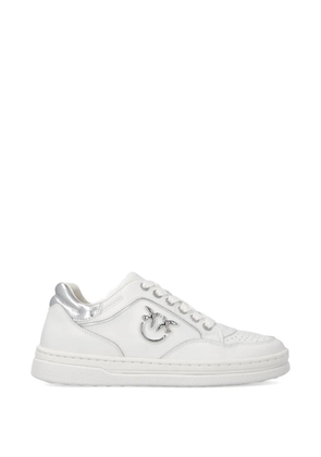 PINKO logo-detail lace-up sneakers - White