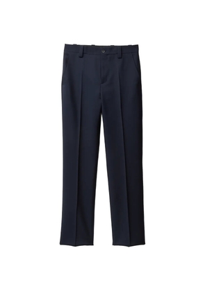 Versace wool-mohair slim formal pants - Blue