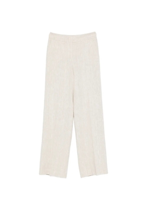 Via Masini 80 wide-leg trousers - Neutrals