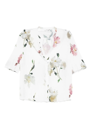 Vince Wilted Peony top - White