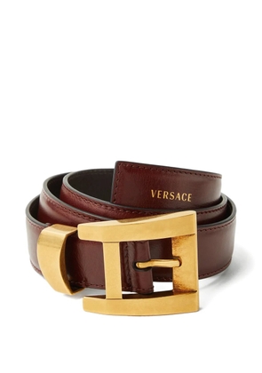 Versace leather belt 3 cm - Brown