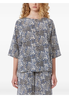 Weekend Max Mara floral-pattern blouse - Blue