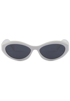 Prada Eyewear Symbole oval-frame sunglasses - White