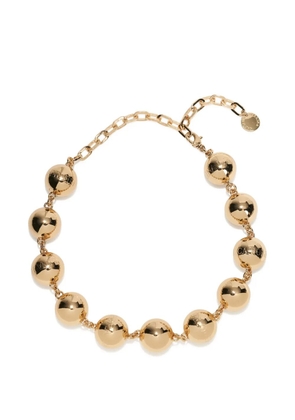 Carolina Herrera gold ball necklace