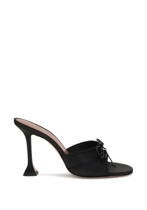 Amina Muaddi Eleonora bow-detail heeled sandals - Black