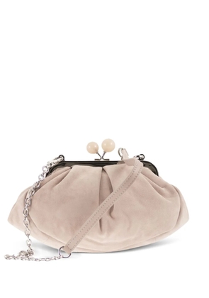 Weekend Max Mara Wkavalois suede clutch bag - Neutrals