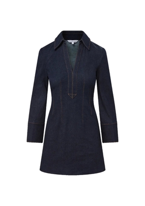 Veronica Beard V-neck mini dress - Blue