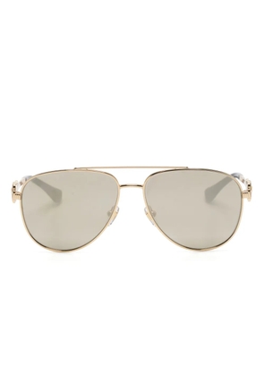 Versace Eyewear pilot-frame sunglasses - Gold