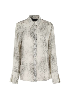 Federica Tosi snake print shirt - Neutrals
