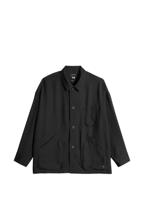 Y-3 button-up front-pocket shirt - Black