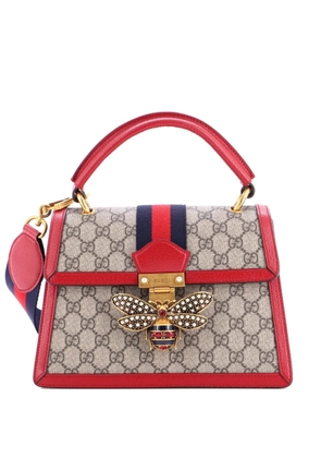 Gucci Pre-Owned Queen Margaret Top Handle Bag GG Coated Canvas with Leather Small satchel - Brown