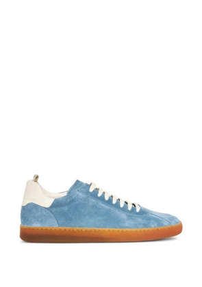 Officine Creative Halo 001 suede panelled sneakers - Blue