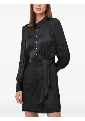 Morgan tie-detail mini dress - Black