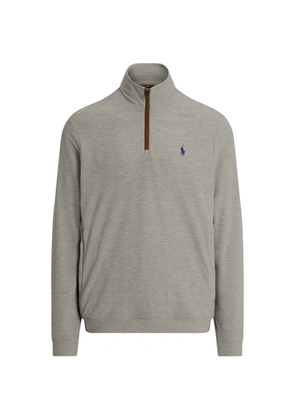 RLX Ralph Lauren zip logo-detail sweater - Grey