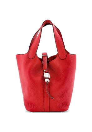 Hermès Pre-Owned Picotin Lock Bag Clemence PM bucket bag - Red