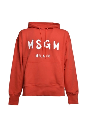 MSGM logo hoodie - Red