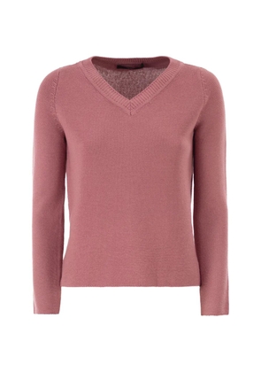 Weekend Max Mara Wkdago V-neck cotton sweater - Pink