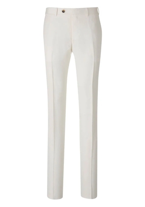 Canali pressed-crease trousers - White