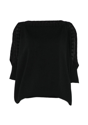 Liviana Conti Anouk cut-out sleeve top - Black