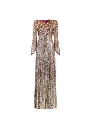 Jenny Packham Phara sequined dress - Brown