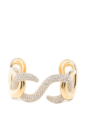 Swarovski Dextera crystal-embellishment cuff bracelet - Gold