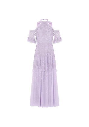 Needle & Thread scallop halterneck gown maxi dress - Purple