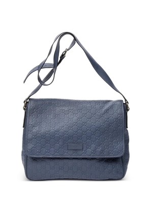 Gucci Pre-Owned Guccissima shoulder bag - Blue