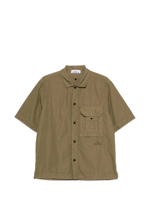 Stone Island patch-pocket short-sleeve shirt - Green