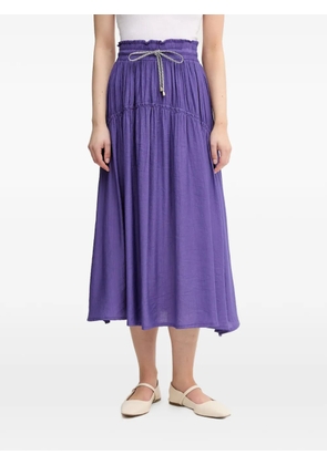 La Petite Française Josette drawstring midi skirt - Purple